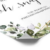 Poster Feuillage vert feuilles d'eucalyptus boho oh snap (Coin)