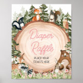 Poster Feuillards de bois Floral (Devant)