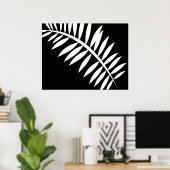 Poster Feuille Abstraite asiatique 1 (Bureau à domicile)