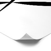 Poster Feuille Abstraite asiatique 4 (Coin)