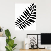 Poster Feuille Abstraite asiatique 4 (Bureau à domicile)