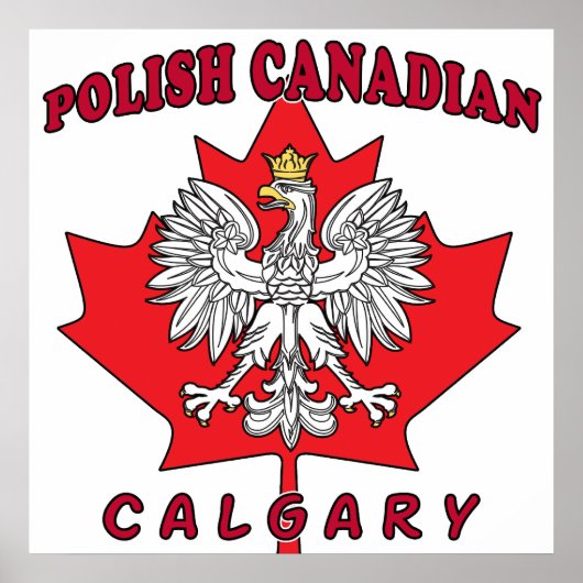 Poster Feuille canadienne polonaise Calgary (Devant)