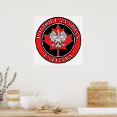 Poster Feuille canadienne polonaise ronde de Calgary (Cuisine)