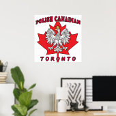 Poster Feuille canadienne polonaise Toronto (Bureau à domicile)
