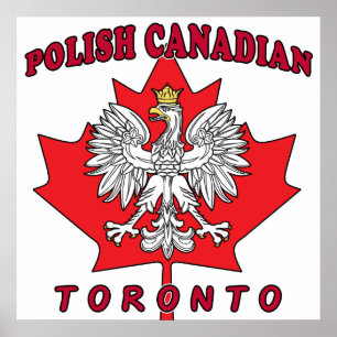 Poster Feuille canadienne polonaise Toronto