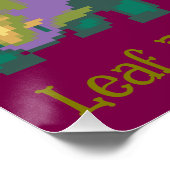 Poster Feuille, ciel, feu, mer Dragon pixel art (Coin)