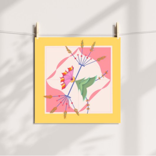 Poster Feuille dansante