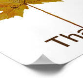 Poster Feuille d'automne Aquarelle à talon (Coin)