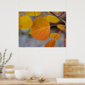 Poster Feuille d'automne orange (Cuisine)