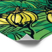 Poster Feuille de bananier & Combo de fruits | Jungle tro (Coin)