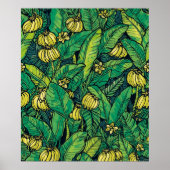 Poster Feuille de bananier & Combo de fruits | Jungle tro (Devant)