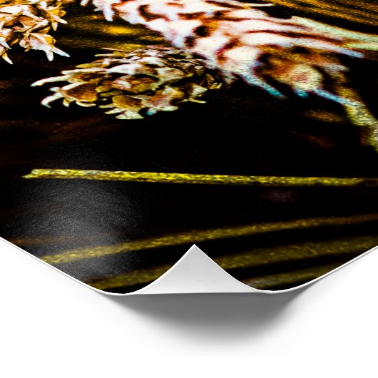 Poster Feuille De Blé - Merci (Coin)