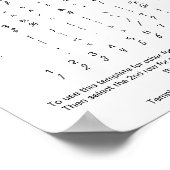 Poster Feuille de caractères de police de script almerien (Coin)