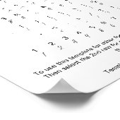 Poster Feuille de caractères de police de script en brayd (Coin)