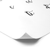 Poster Feuille de contact Wandella Script Font Glyphes (Coin)