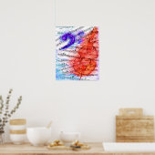 Poster Feuille de découpe de musique basse - Imprimer (Cuisine)