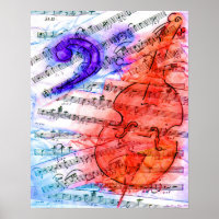 Feuille de découpe de musique basse - Imprimer