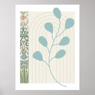 Poster Feuille de fern Abstraite