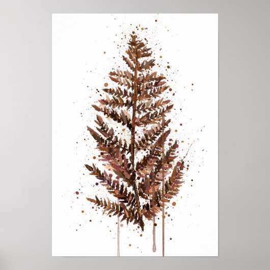 Poster Feuille de fougère (Devant)