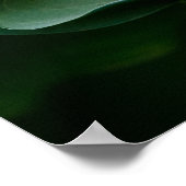 Poster Feuille de Hosta verte et grenouille (Coin)