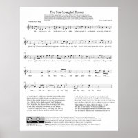 Feuille de musique de la bannière nationale de l'h
