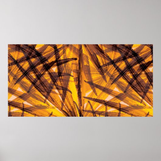Poster Feuille de palme tropicale motif (Devant)