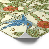Poster Feuille de papier peint William morris d'un ensemb (Coin)