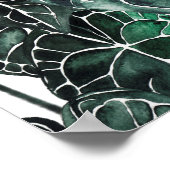 Poster Feuille de Plante d'anthurium (Coin)