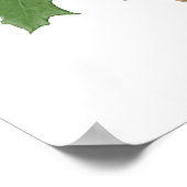 Poster Feuille de retenue de l'érable à sucre (Coin)