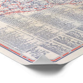 Poster Feuille de route États-Unis (Coin)