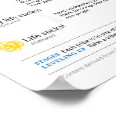 Poster Feuille de triche pour le leadership tribal (Coin)