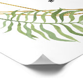 Poster Feuille de verdure cristalline mariage de médias s (Coin)