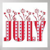 Poster Feuille d'érable canadienne juillet Bonne fête du (Devant)