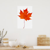 Poster Feuille d'érable rouge (Cuisine)