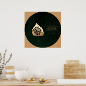 Poster Feuille d'or (Cuisine)