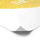 Poster Feuille d'or Cat You me et le cadeau amoureux des (Coin)