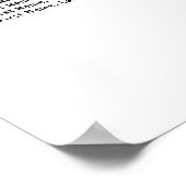 Poster Feuille d'or Coeur Mariage à 7 tables (Coin)