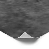 Poster Feuille d'or, conception noire abstraite (Coin)