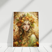 Poster Feuille d'or - Ethereal Automne Wall Art Imprimer