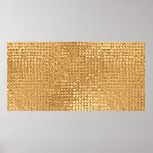Poster Feuille d'or sans soudure motif, parties scintilla
