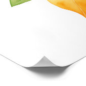 Poster Feuille d'orange (Coin)