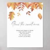 Poster Feuille en chute libre - devinez le doux désordre (Devant)