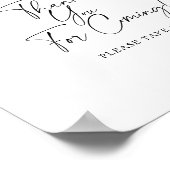 Poster Feuille en chute - Merci pour l'affiche (Coin)