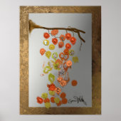 Poster Feuille - Feuilles d'automne Conception abstraite (Devant)