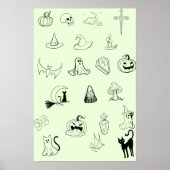 Poster Feuille Flash Halloween (Devant)