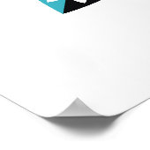 Poster Feuille-Fleur moderne, abstrait (Coin)