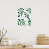 Poster Feuille fractionnée de palme tropicale (Cuisine)