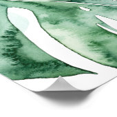 Poster Feuille fractionnée de palme tropicale (Coin)