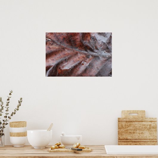 Poster Feuille humide (Cuisine)