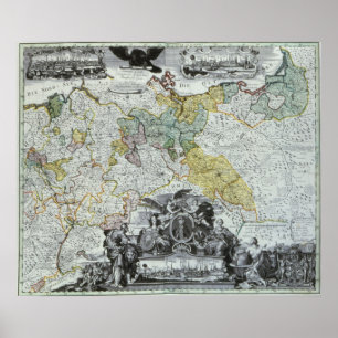 Poster Feuille maîtresse de la souveraine prussienne